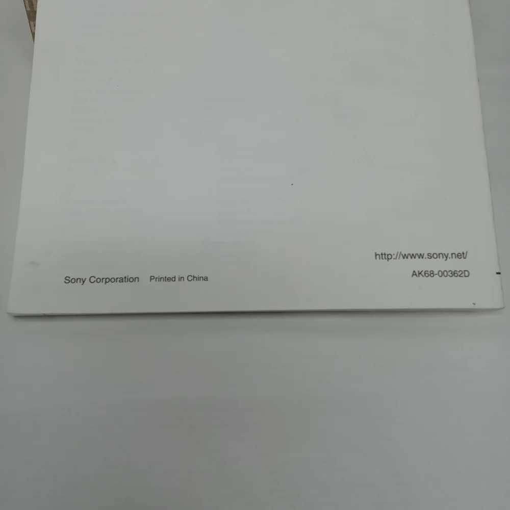 Sony DVD VCR Model# SLV-D350P SLV-D550P VCR PLUS Factory Operating Manual 2004